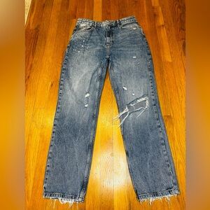 Free People We The Free Distressed Straight Leg Jeans – Size 29